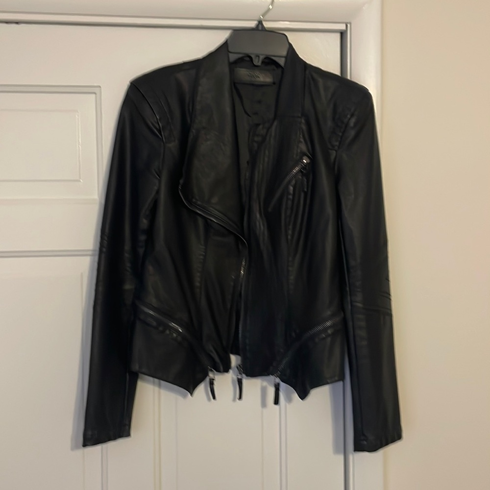 Faux Leather Jacket, womens